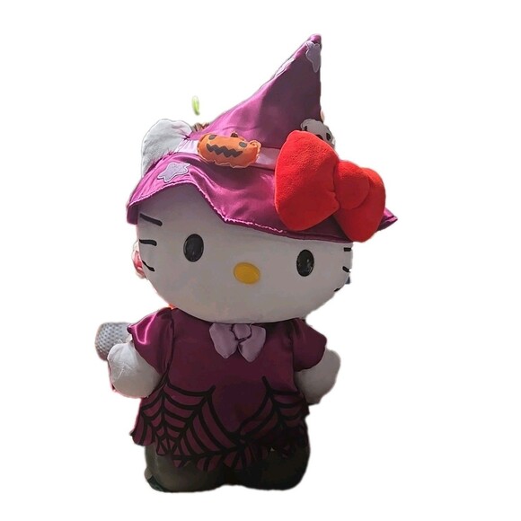 Hello Kitty Halloween 22” Witch Porch Greeter Plush Sanrio 2022 EUC!